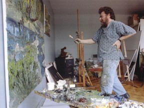Armand Tatossian at work in his studio in 1996. The Montreal artist died in 2012.