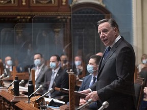 Premier François Legault addresses the National Assembly on Tuesday to kick off a new legislative session. Quebec has become a rights-free zone under his tutelage, Tom Mulcair writes.