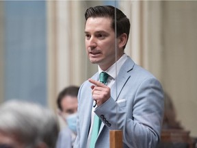 "I don't think I have ever felt such pride to rise in this house and express myself in my language, our common language, French," Simon Jolin-Barrette said as he set in motion the final adoption process for Bill 96.
