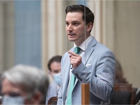 "There is a consensus that French is in decline in Quebec and there is a necessity to protect and promote the French language and Bill 96 does it," Simon Jolin-Barrette said Thursday.
