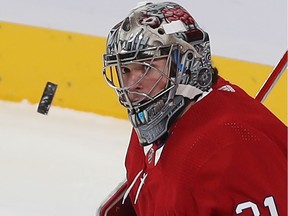 “There’s many steps to be taken but, yeah, he wants to play, he wants to be part of our group, he wants to help out,” Canadiens head coach Dominique Ducharme says about goalie Carey Price.