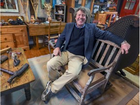 Mayor-elect Tim Thomas in his Pointe-Claire Village antique store. He narrowly defeated John Belvedere in the Nov. 7 municipal elections.