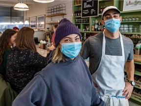 Raegan Steinberg and her husband, Alex Cohen, are co-owners of Arthurs in St-Henri. For today's young workers, "it's about doing the least and getting paid the most," Steinberg says.