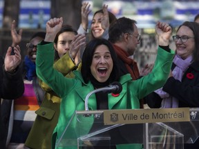 "Yesterday, Montrealers gave us a great vote of confidence," said mayor-elect Valérie Plante at a press conference on Nov. 8, 2021.