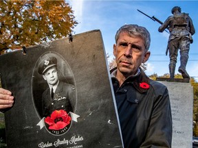 St. Mary's Hospital emergency-room doctor Rob Drummond has been the guiding force behind a project in which placards bearing photos and details about those who gave their lives during the First and Second World Wars are placed around their Montreal West community.