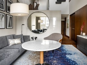 A two-level suite at the fully restored Park Hyatt Toronto.