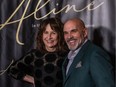 Director and star, Valerie Lemercier at the Montreal premiere of the new French film Aline with costar Sylvain Marcel at Place des Arts in Montreal on Tuesday Nov. 23, 2021.