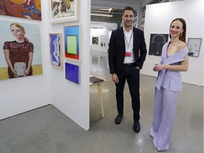 “We want people to come to our galleries on a regular basis," says gallery co-owner Antoine Ertaskiran, with Papier spokesperson Karine Vanasse. "With Papier, we’re reminding people once a year, with a big event, that contemporary art exists, galleries exist.”