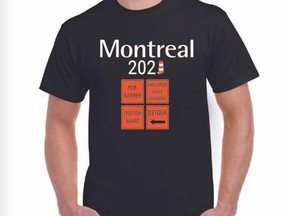 Aaron Rand is raising money for The Gazette Christmas Fund and Starlight Children's Foundation this year by selling T-shirts that highlight the chaotic traffic Montrealers endure.