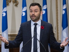 Parti Québécois Leader Paul St-Pierre Plamondon isn't yet saying whether he plans to run in the coming Marie-Victorin byelection. He currently does not have a seat in the National Assembly.