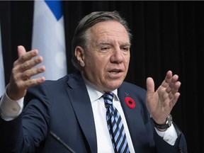 "I want to be clear," Legault said. "I have said it before and I will repeat it. We have a fixed date election law so the general elections will take place in early October 2022."