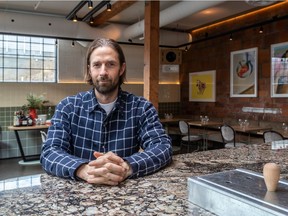 Ryan Gray, at his newly opened restaurant Gia Vin et Grill, hopes the new venture is "going to bring us lots of fun, joy and happiness in 2022."