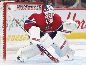 Goalie Jake Allen was one of five players the Canadiens added to the NHL’s COVID-19 protocol list on Monday, along with defencemen Ben Chiarot, Joel Edmundson, Jeff Petry and Chris Wideman.