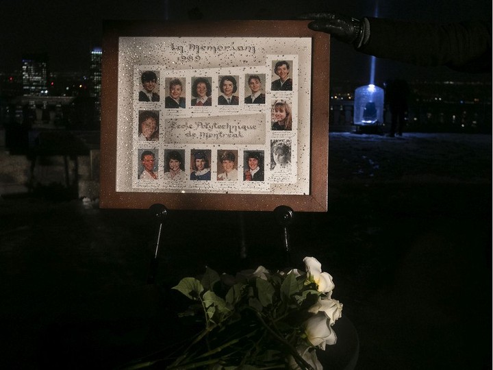  The 14 women killed at École Polytechnique in 1989 were remembered at an annual ceremony in Montreal on Dec. 6, 2021.