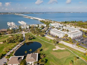 The Marriott Hutchinson Island Beach Resort, Golf and Marina is a large Florida estate that touches on the Intracoastal Waterway and the Atlantic Ocean.