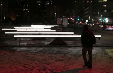 One of the displays at Luminothérapie festival in Montreal in 2021.