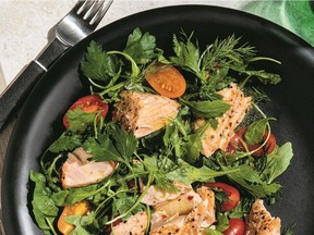 Herby salmon salad from Devin Connell's cookbook Conveniently Delicious.