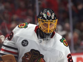 Blackhawks goalie Marc-André Fleury is yying for his 500th career NHL win and the Sorel native would like nothing more than to reach that goal in his home province Thursday night.