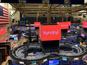 Kyndryl begins trading on the New York Stock Exchange on Nov. 4, 2021.