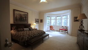 One of the ten bedrooms in the Timmins Estate in Westmount is seen in a 2016 video posted by Sotheby’s International Realty