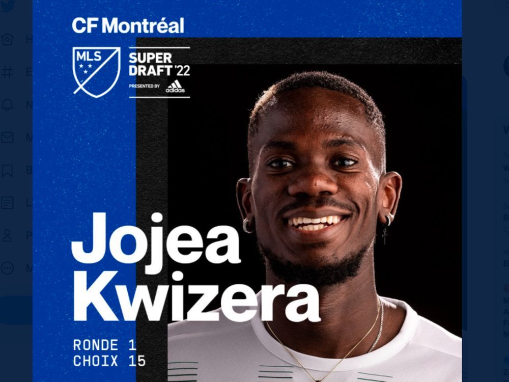 CF Montréal selects Jojea Kwizera 15th overall in MLS SuperDraft