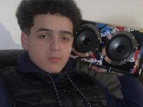 A photo of Amir Benayad, the 17-year-old who was shot in Montreal on Jan. 13, 2022. The teenager died of his injuries, making him the city's first homicide victim of 2022.