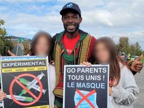 François Amalega Bitondo was arrest during a protest on Nov. 12 in Shawinigan where the premier was attending an event.