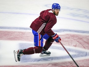 Paul Byron has yet to play a game this season with the Canadiens after having off-season hip surgery.