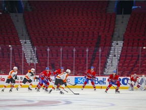 The Canadiens are scheduled to return to the Bell Centre on Jan. 27 against Anaheim. It's expected no fans will be allowed in the stands because of current COVID restrictions in Quebec.