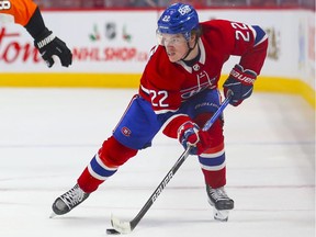 Cole Caufield has 1-7-8 totals in 15 games this season with the Canadiens and is minus-15.