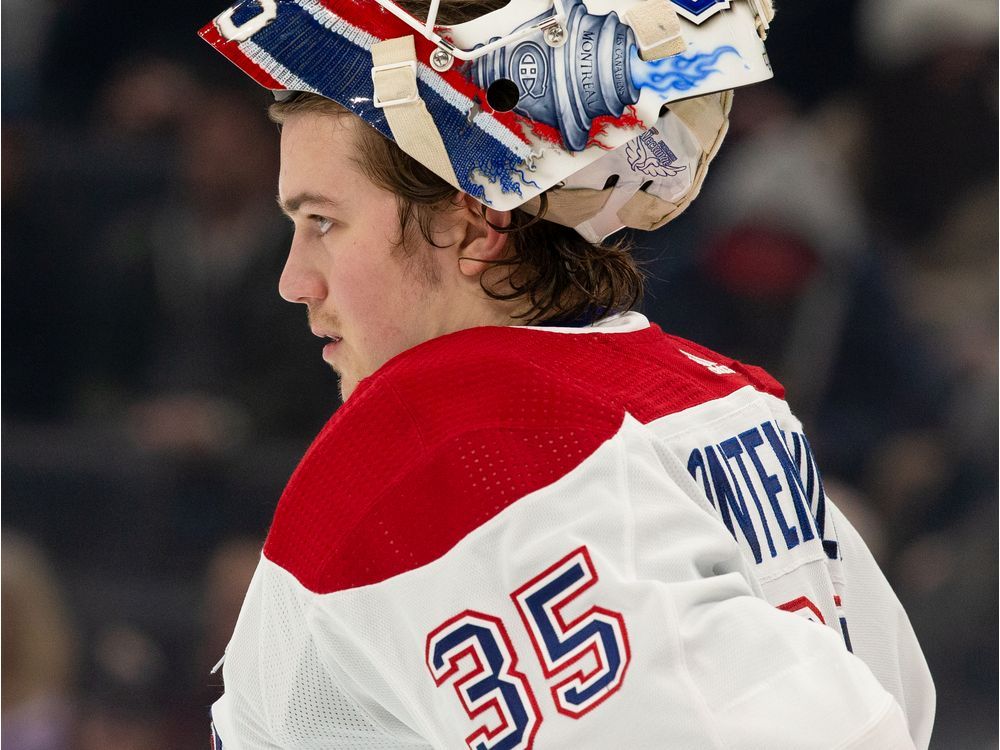 Sam Montembeault, who missed the past two games with a lower-body injury, practised Wednesday and said he's eager to get back in the Canadiens' net.