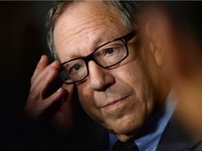 Longtime Liberal parliamentarian Irwin Cotler in the foyer of the House of Commons in 2015.