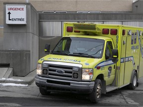 An ambulance in Quebec