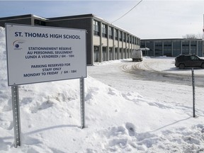 St. Thomas High School was closed Wednesday because of the police investigation, but it is to reopen Thursday.