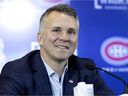 Habs coach Martin St. Louis addresses the media in Montreal on February 10, 2022. As a player, St. Louis was not a number 1 draft pick, writes Jack Todd.  He wasn't even sure of a bet to make it in the NHL.  But he has made himself great, which means he knows every rung of the ladder.