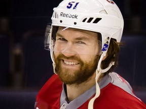 "I just think it’s a great life and as long as I can do it I’ll do it," David Desharnais says about continuing to play hockey.