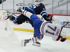 Tonight game between the Canadiens and the Jets will be the first time Jake Evans and Mark Scheifele will face off against one another since the latter's vicious hit on the Habs forward last year in the playoffs.
