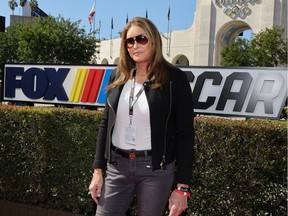 Caitlyn Jenner attends NASCAR's Busch Light Clash at Los Angeles Coliseum on Feb. 6, 2022.