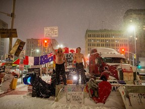 Proetsts in Ottawa have been portrayed as a cross between an attempted insurrection and a kind of Woodstock for truckers, who’ve been dancing, barbecuing and hot tubbing while tempers burn.