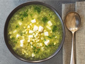 Corn soup from Treasures of the Mexican Table, by Pati Jinich.
