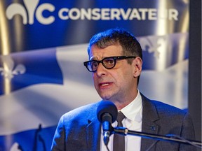 Conservative Party of Quebec Leader Éric Duhaime.