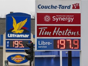 Gas was selling at $1.97.9/litre on Décarie Blvd. in Montreal on March 7, 2022, a week and a half after Russia invaded Ukraine.