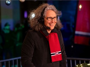 Geneviève Paquette, the Canadiens' vice-president of community engagement and executive director of the Canadiens Children's Foundation, hosts annual food drive outside the Bell Centre on Dec. 2, 2021.