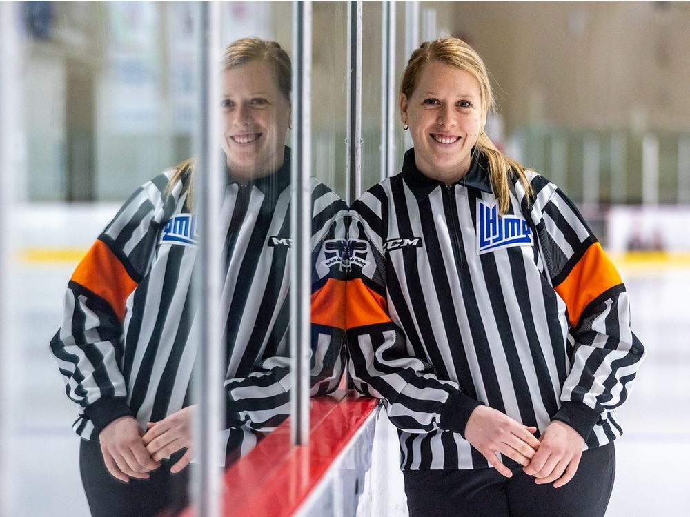 Referee Elizabeth Mantha cements spot in QMJHL history
