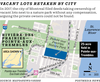 Map shows vacant lots retaken by city of Montreal in 2017