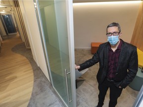 Dr. Martin Gignac, chief of the department of child and adolescent psychiatry at the Montreal Children's Hospital, in a therapy room at the new Specialized Centre for Adolescent Mental Health (Le SPOT Montréal), which opens Monday.