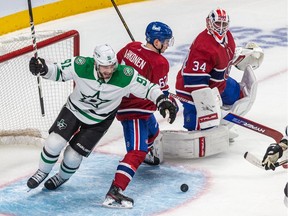 After review, it was determined there was no goaltender interference on Canadiens' Jake Allen by Dallas Stars' Tyler Seguin, giving the Dallas Stars a 4-3 win in overtime Thursday night at the Bell Centre.