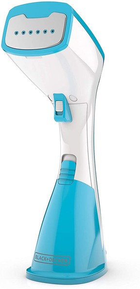 A powerful, small-sized garment steamer keeps clothes piled up in the closet wrinkle-free.  Black and Decker Compact Steamer, $32, www.blackanddecker.com