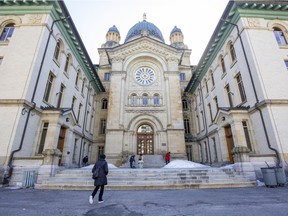 Statistics Canada data show 48 per cent of graduates of anglophone institutions (like Dawson College, above) who worked in Quebec used English predominantly at work, compared to four per cent of those whose diploma came from a francophone institution.