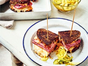 The 100 recipes in Matt Tebbutt's cookbook Weekend include this Reuben sandwich.